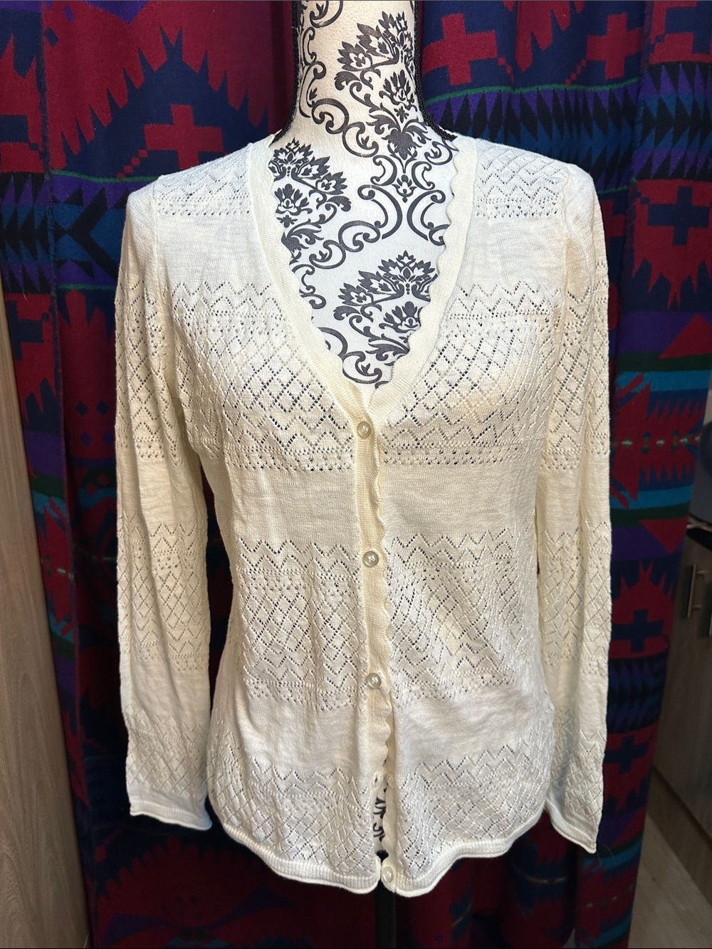 NWT Frye Cotton Cardigan Sz M